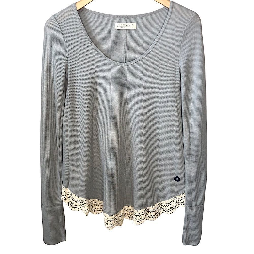 NWOT Abercrombie & Fitch Waffle Lace Top sz XS